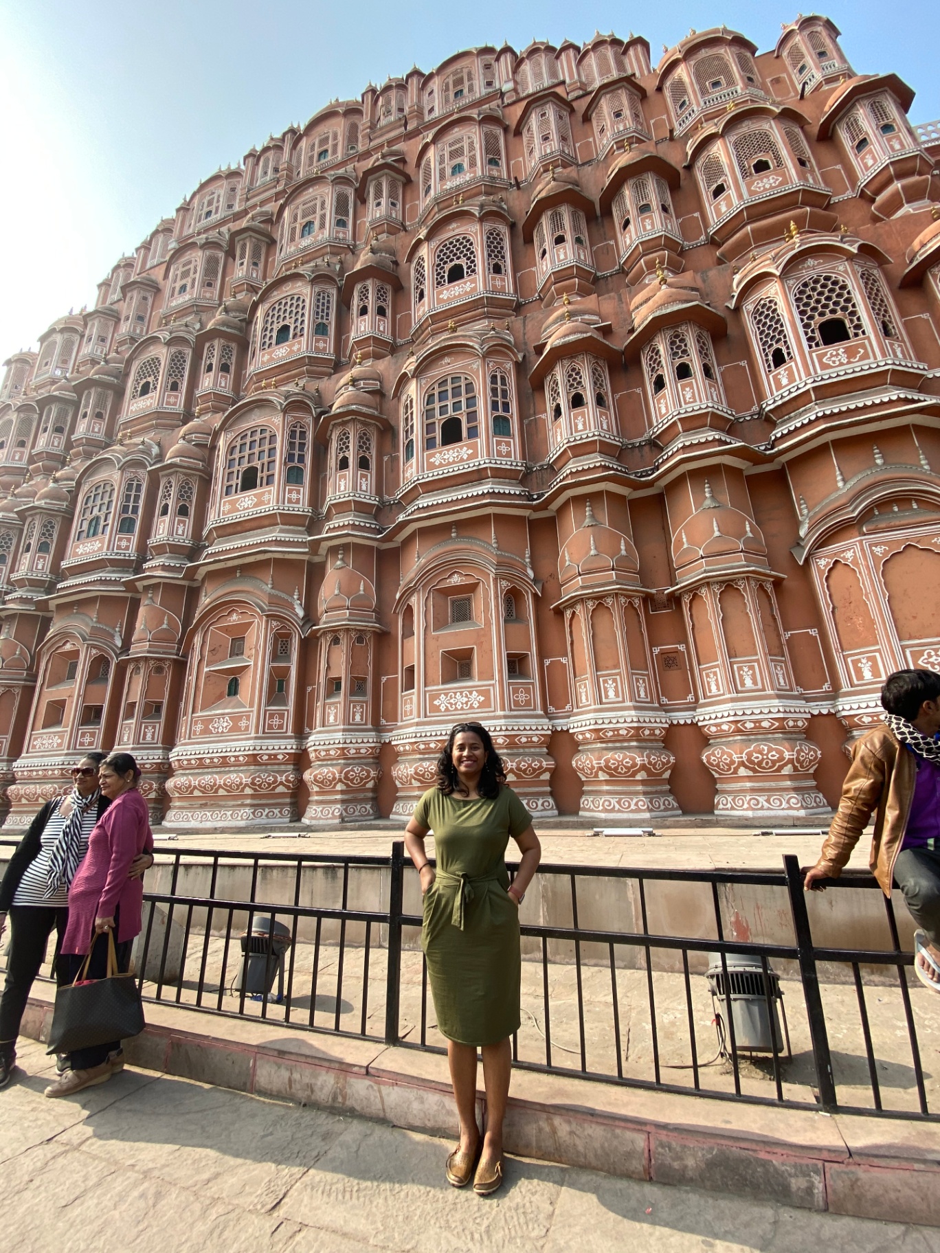 Divya Kandikatti exploring a city during her travels